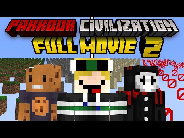 Minecraft but I survive AGAIN in PARKOUR CIVILIZATION [FULL MOVIE]