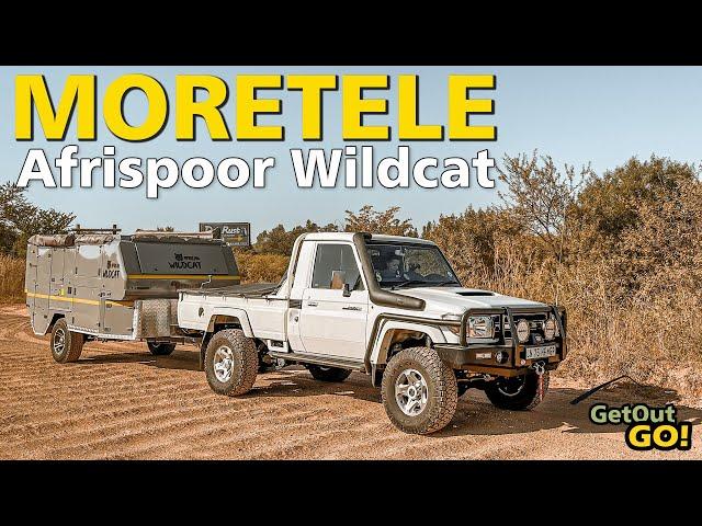 Camping close to Joburg or Pretoria - Moretele River Lodge in an Afrispoor Wildcat