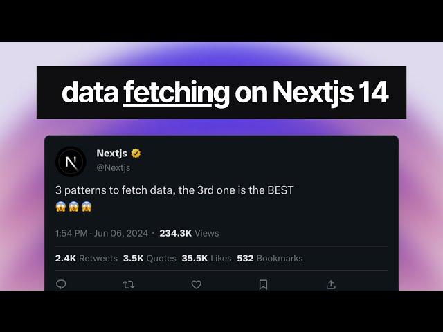 Fetching Data with Nextjs | 3 Different Patterns