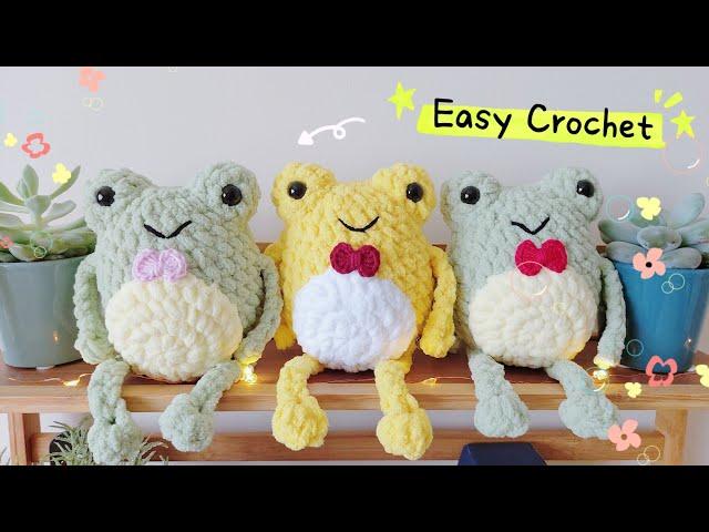 How to crochet frog plush | Leggy frog amigurumi tutorial