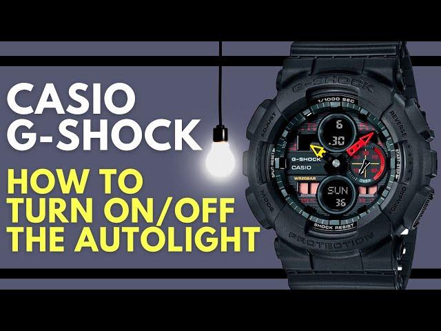 How to turn On and Off the Auto Light on a Casio G Shock