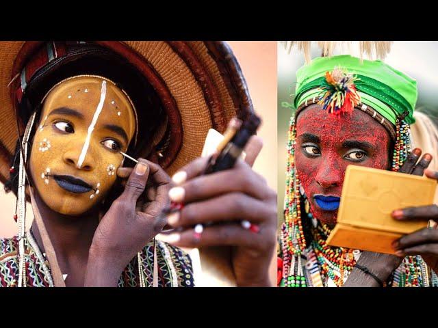 Meet The Wodaabe African Men Who Wear Make-Up To Attract Women | HotNaija