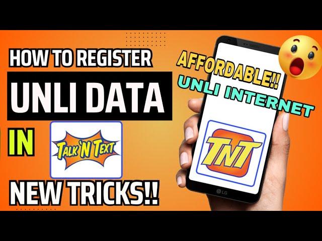 HOW TO REGISTER UNLI DATA IN TNT 2023 | UNLI INTERNET FOR ALL SITES | TALK N TEXT UNLI INTERNET 2023