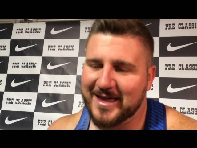 Joe Kovacs talks about winning the Pre Classic Shot