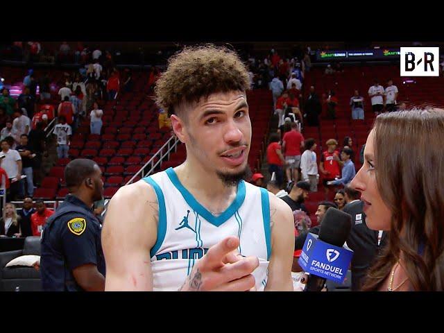 LaMelo Ball Wishes LaVar Ball a Happy Birthday in Postgame Interview