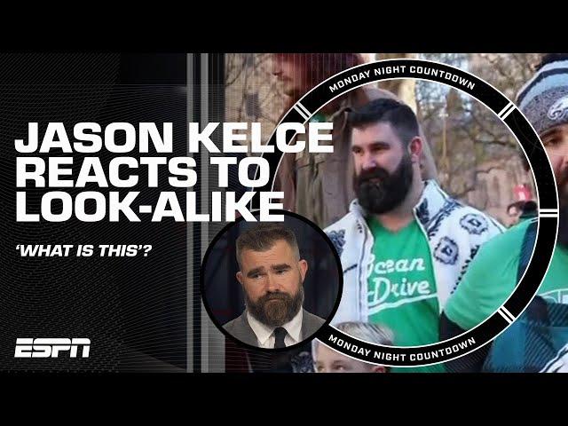 Jason Kelce's HILARIOUS reaction to look-alike competition in Philly  | MNF Countdown