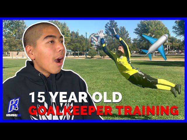 15 Year Old Goalkeeper Training With Pro And College Goalkeepers Kronis Academy Kahaku GK