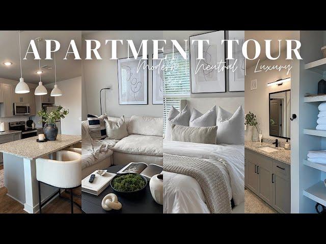 APARTMENT TOUR | MODERN & NEUTRAL HOME DECOR | FULLY FURNISHED | LUXURY AESTHETICS | NEW 2023