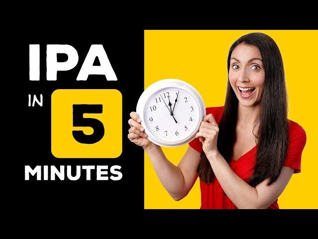 Learn Phonetics (IPA) in under 5 minutes