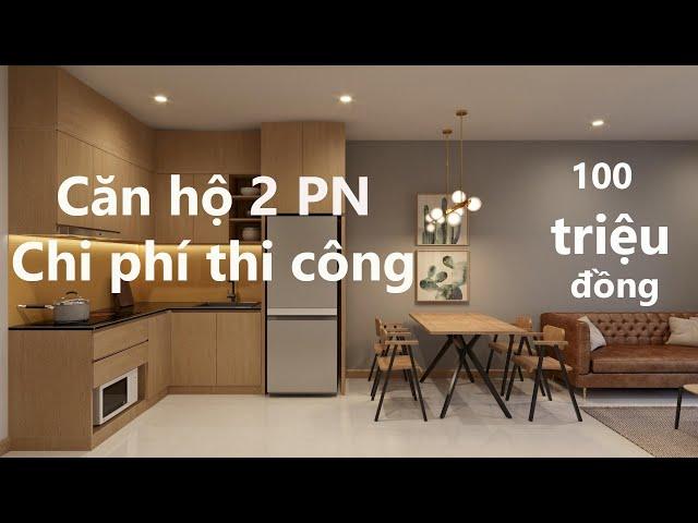 Thiết kế căn hộ | Trọn gói thi công nội thất 100 triệu đồng