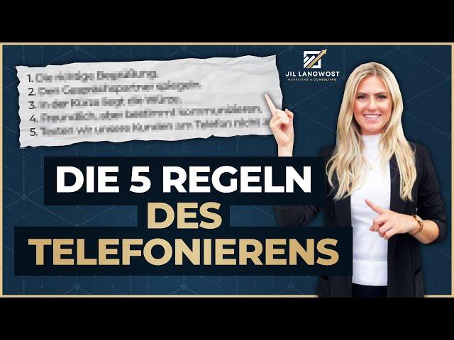 Die 5 Regeln des Telefonierens