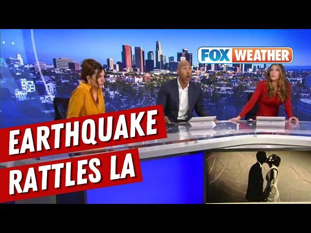 FOX 11 Good Day LA Crew Reacts To Earthquake In Los Angeles Area