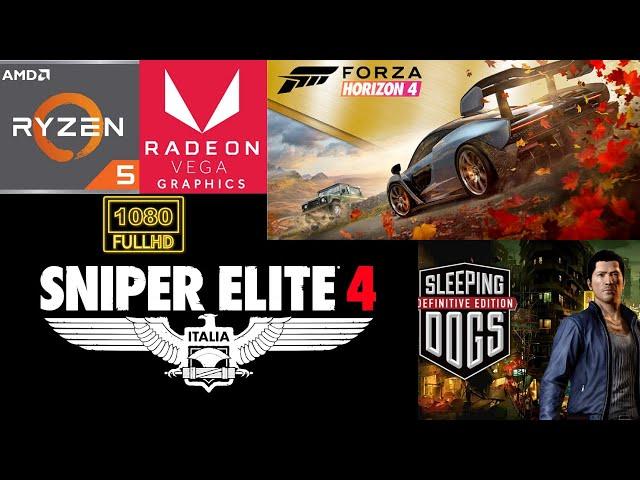 Ryzen 5 5600G Game Test 1080P: Sniper Elite 4,Sleeping Dogs, Forza Horizon 4 in 2024