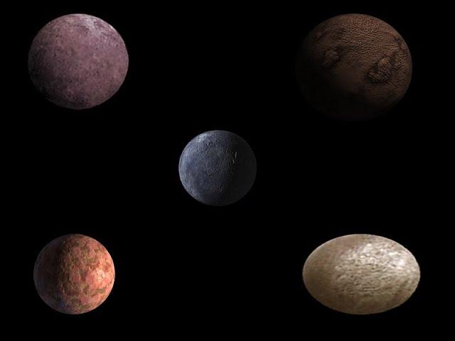 Sounds of the Dwarf planet candidates and their moons and more