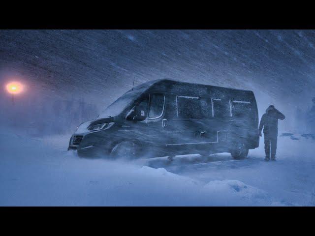 Surviving an Extreme Ice Blizzard - Freezing Snow Storm - Cozy Winter Van Life Camping #vanlife