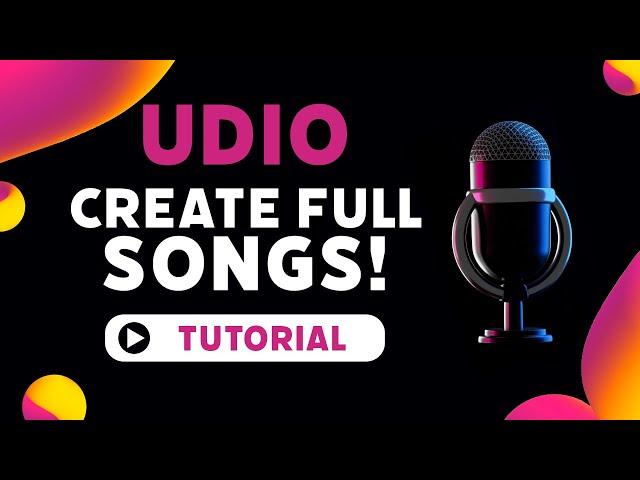 Udio Tutorial - How To Make A Full Song -  Detailed Guide