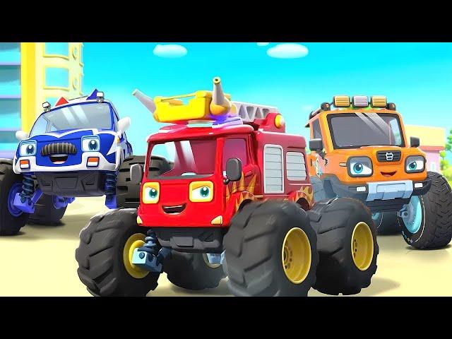 Fire Truck to the Rescue | Rescue Team | Monster Truck | Car Cartoon | BabyBus - Cars World