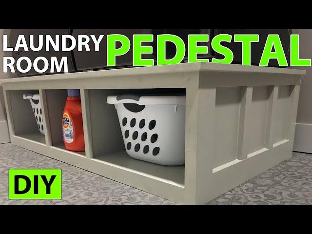 DIY Laundry Room Pedestal