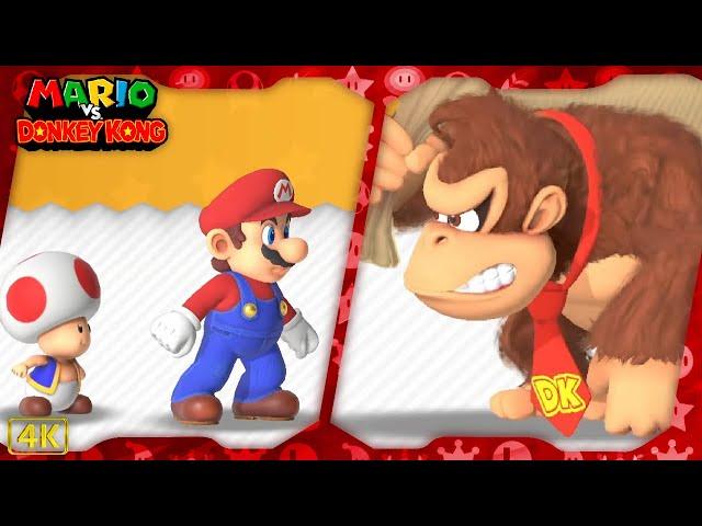 Mario vs. Donkey Kong for Switch ⁴ᴷ Full Playthrough (2-Player Regular, Plus, & Expert Levels)