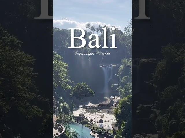 발리 테게눙안 폭포 🩵 Tegenungan Waterfall  #bali #balitravelguide #peaceful #peace