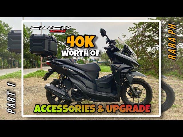 Pt. 1 | Honda Click 125i 40k Worth of Accessories & Upgrade | RARA PH