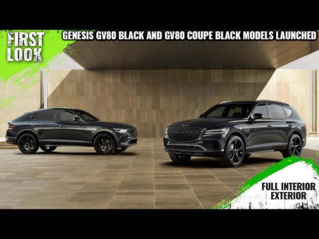 Genesis GV80 Black and GV80 Coupe Black Models Launched In Korea - Full Interior Exterior