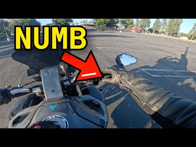 How to stop your hand from going numb on your motorcycle