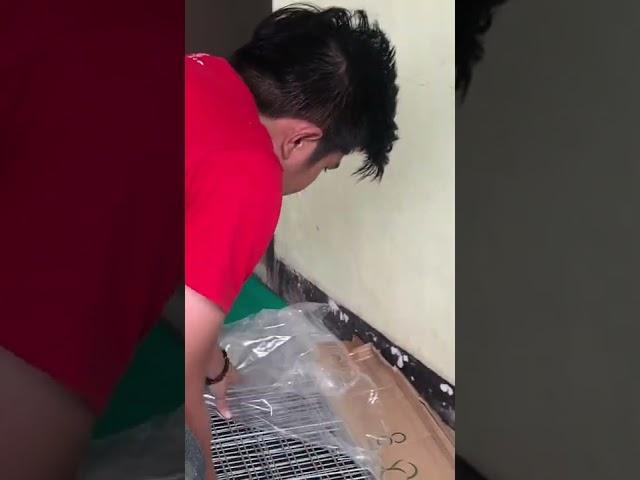 UNBOXING GALVANIZED CAGE FOR MY 2ND HUSKY!️