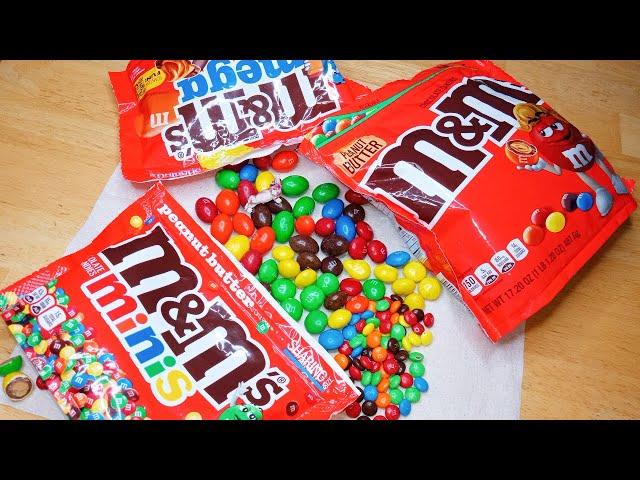 Unboxin Doxin - M&M's Minis, Regular, And Mega Peanut Butter And Chocolate Candies