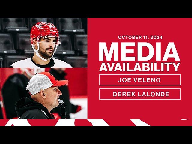 Joe Veleno, Derek Lalonde Media Availability | Oct. 11, 2024