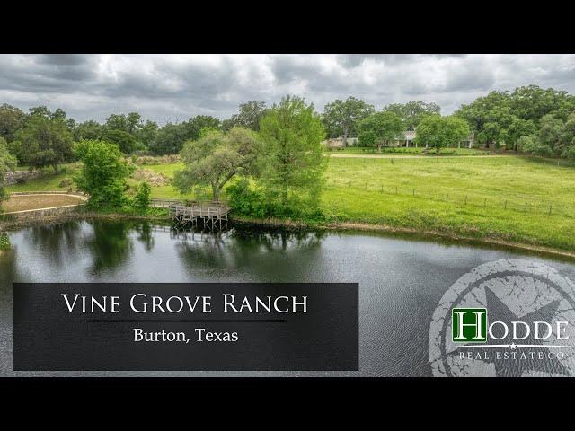 Luxury Texas Ranch For Sale | Vine Grove Ranch | Burton Texas | Hodde Real Estate Co