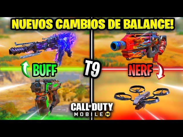 NUEVOS CAMBIOS DE BALANCE PARA LA TEMPORADA 9 DE COD MOBILE | MULTIJUGADOR Y BATTLE ROYALE