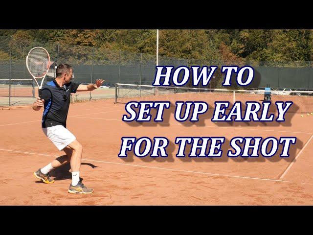 How To Set Up Early For Tennis Groundstrokes And Overheads