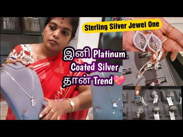 Pure Silver Jewellery Collection  | Platinum Coated Silver Jewel One  | Valentine's Day Gifts 