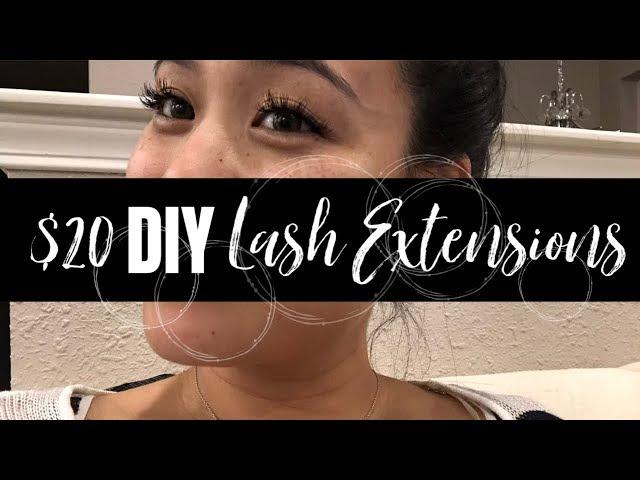 $20 DIY EYE LASH EXTENSIONS | Jenny Le