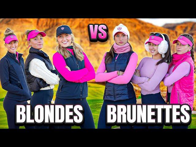 Blondes vs Brunettes | The Most Intense Golf Match Yet! (Cheating Accusations & Major Drama)