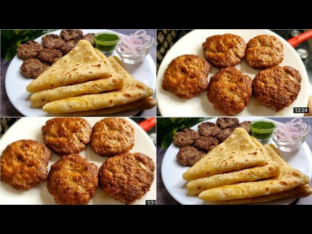 Lucknow Famous Tunday Kabab Aur Tunday Parathe Recipe ️ | Combo Recipe Of Kabab Paratha