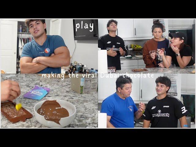 "Family Reaction to Trying Dubai's Viral Chocolate "vlog#1076