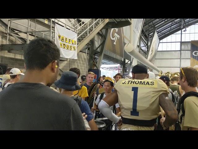 GT DB Juanyeh Thomas + GT Drumline