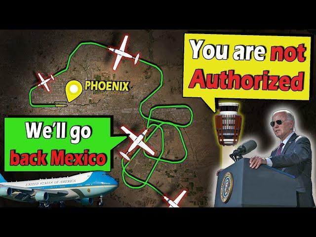 Presidential TFR | Landing DENIED TO PRIVATE FLIGHTS at Phoenix!