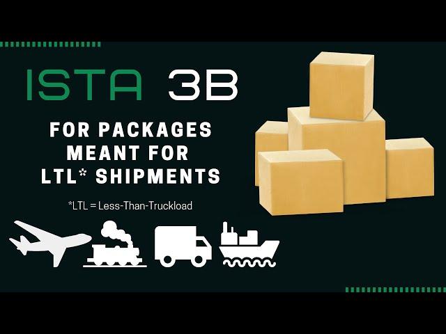 ISTA 3B | For Packages That Will Undergo  LTL (Less-Than-Truckload) Shipments