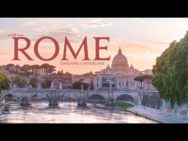 A Gift from Rome. Timelapse & Hyperlapse. Italy. Vatican