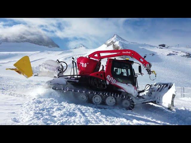 How Pistenbully 600 Snowcat maintain the slopes in Mayrhofen | Ufarm