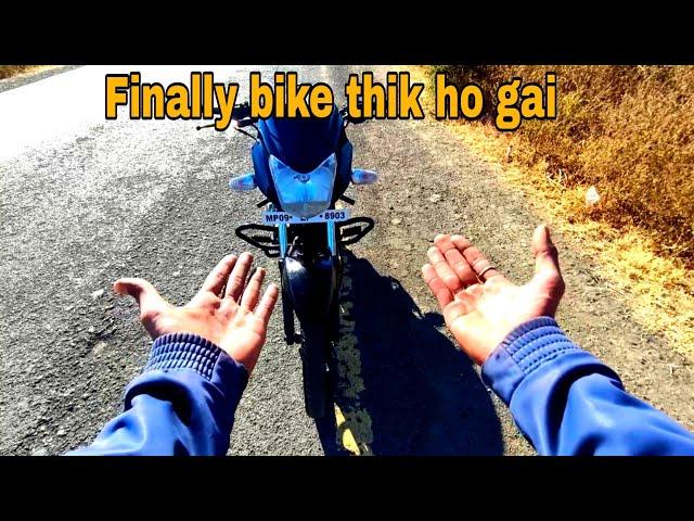 Finally bike thik ho gai  #motovlog #travelvlog #souravjoshivlogs #herapheririder