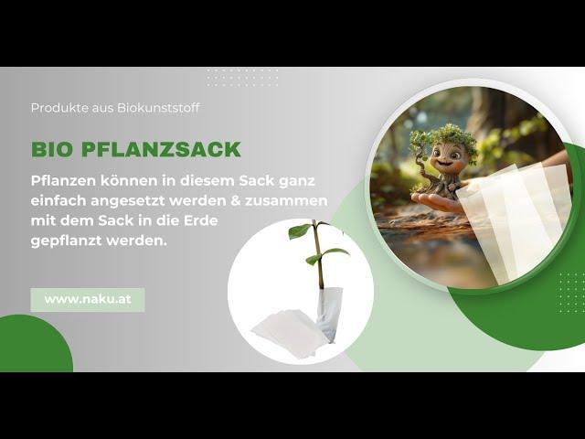 Pflanzensack aus Biokunststoff