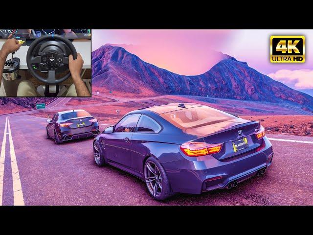 BMW M4 F82 & Alfa Romeo Giulia Quadrifoglio | The Crew Motorfest | Thrustmaster T300RS Gameplay