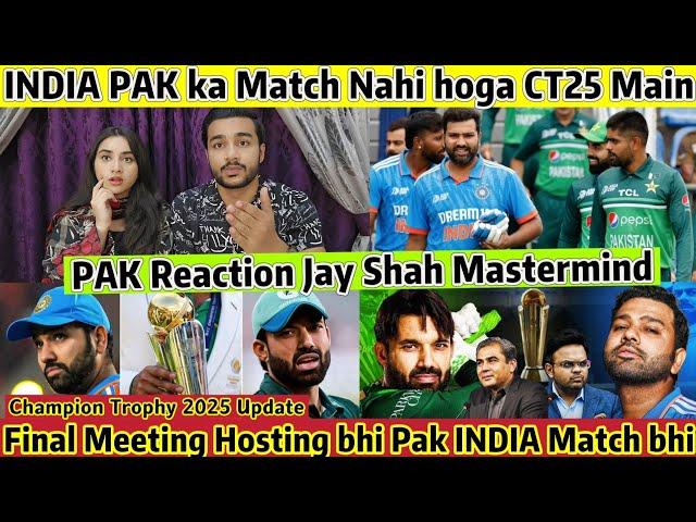 No INDIA PAK Match Final Meeting Champion Trophy 2025 ICC Convice PCB Agree CT25 Hybrid Model