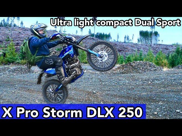 X Pro Storm DLX 250 ultra light Dual sport motorcycle perfect for smaller riders! #pitbike