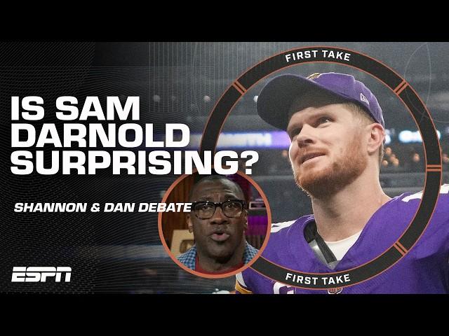 Shannon Sharpe has been SURPRISED by Sam Darnold's success ️ 'I WOULDN'T HAVE GUESSED' | First Take