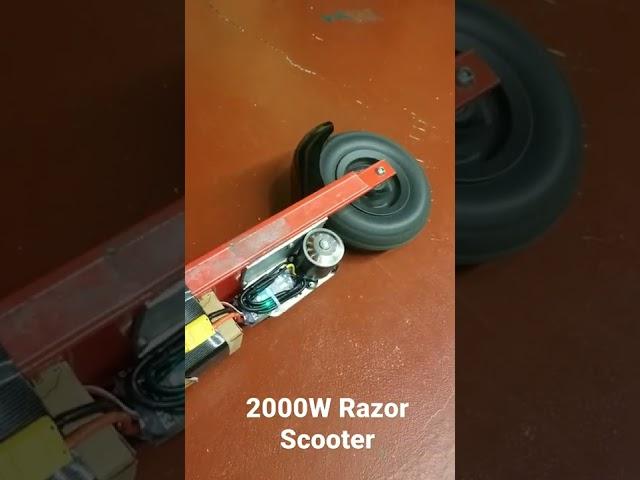 2000W Razor Scooter!! #shorts #scooter #razor #electric #diy